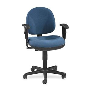 Lorell Adjustable Task Chair, 24 by 24 by 33-Inch to 38-Inch, Blue