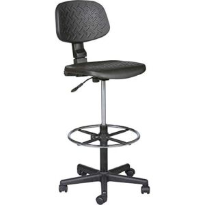 Balt Trax Adjustable Stool, 18-1/2-Inch by 18-1/2-Inch by 37 to 47-Inch, Black