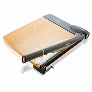 Westcott 12” TrimAir Anti-Microbial Wood Guillotine Paper Cutter & Paper Trimmer, 30 Sheet (15106)