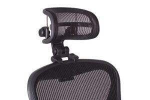 The Original Headrest for The Herman Miller Aeron Chair H3 Carbon | Colors and Mesh Match Classic Aeron Chair 2016 and Earlier Models | Headrest ONLY – Chair Not Included