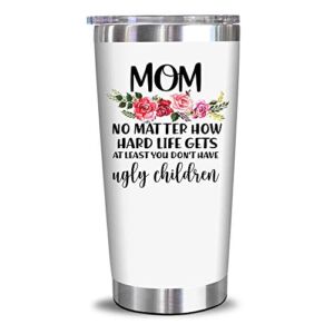 Gifts For Mom From Daughter, Son, Kids – Christmas Gifts For Mom, Women, Wife – Best Birthday Gifts For Mom, Mother, Wife, New Mom, Bonus Mom – Funny Gifts Ideas For Mom – 20 Oz Tumbler…