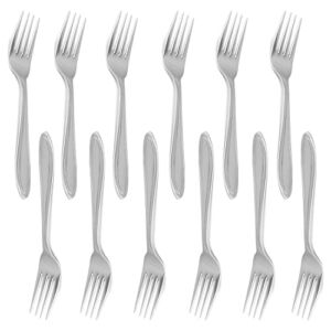 Royal 12-Piece Mini Dessert Forks Set – 18/10 Stainless Steel, 6.0″ Mirror Polished Flatware Utensils – Great for Tastings, Cakes, and Using in Home, Kitchen, or Restaurant