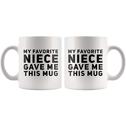 My Favorite Niece Gave Me This Mug Funny Gifts For Aunts And Uncle Birthday Celebration Worlds Best Aunt Appreciation Coffee Mug 11 oz | The Storepaperoomates Retail Market - Fast Affordable Shopping