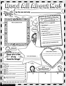Instant Personal Poster Sets: Read All About Me: Big Write-and-Read Learning Posters Ready for Kids to Personalize and Display With Pride!