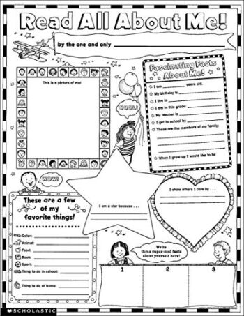 Instant Personal Poster Sets: Read All About Me: Big Write-and-Read Learning Posters Ready for Kids to Personalize and Display With Pride! | The Storepaperoomates Retail Market - Fast Affordable Shopping