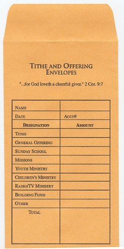Broadman Church Supplies Tithe and Offering Envelope, 100 Count | The Storepaperoomates Retail Market - Fast Affordable Shopping