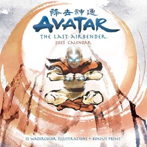 Avatar: The Last Airbender 2023 Collector’s Edition Wall Calendar: 13 Watercolor Illustrations + Bonus Print