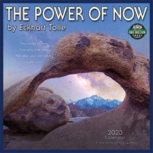 The Power of Now 2023 Wall Calendar: A Year of Inspirational Quotes by Eckhart Tolle | 12″ x 24″ Open | Amber Lotus Publishing
