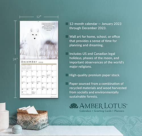 The Power of Now 2023 Wall Calendar: A Year of Inspirational Quotes by Eckhart Tolle | 12″ x 24″ Open | Amber Lotus Publishing | The Storepaperoomates Retail Market - Fast Affordable Shopping