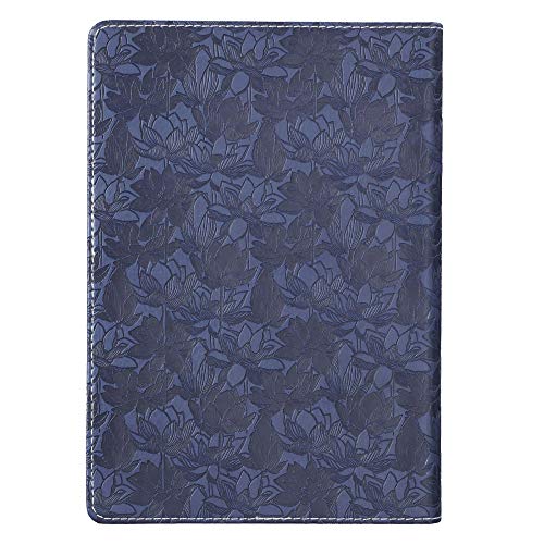 Christian Art Gifts Navy Faux Leather Journal | Trust in the Lord Proverbs 3:5 Bible Verse | Flexcover Inspirational Notebook w/Ribbon and Lined Pages, 6 x 8.5 Inches | The Storepaperoomates Retail Market - Fast Affordable Shopping