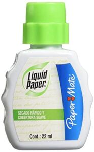 Paper Mate 5640115 Liquid Paper Fast Dry Correction Fluid, 22 mL, 12 Count