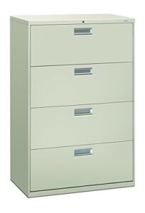 HON 684LQ 600 Series 36-Inch by 19-1/4-Inch 4-Drawer Lateral File, Light Gray