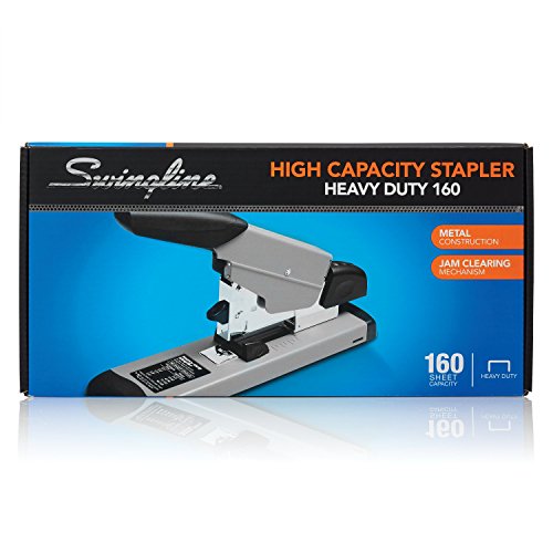 Swingline Heavy Duty Stapler, 160 Sheet High Capacity, Durable Office Desk Staplers, Alignment Guide, Commercial Desktop Stapler for Home Office Supplies or Desktop Accessories, Black/Gray (39005) | The Storepaperoomates Retail Market - Fast Affordable Shopping