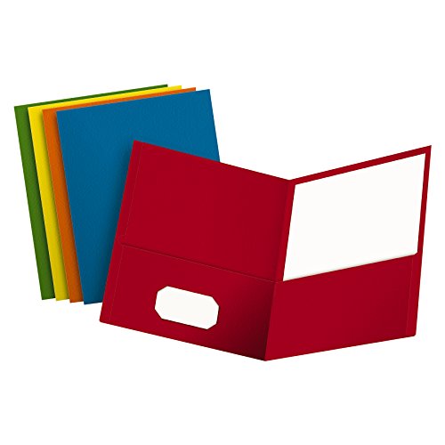 Oxford Two-Pocket Folders, Assorted Colors, Letter Size, 25 per box (57513) | The Storepaperoomates Retail Market - Fast Affordable Shopping