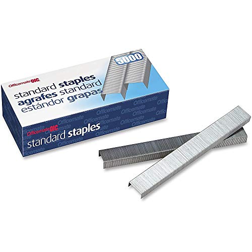 Officemate Standard Staples, 210 per Strip, 20 Sheets Capacity, 5,000 per Box (91900) | The Storepaperoomates Retail Market - Fast Affordable Shopping