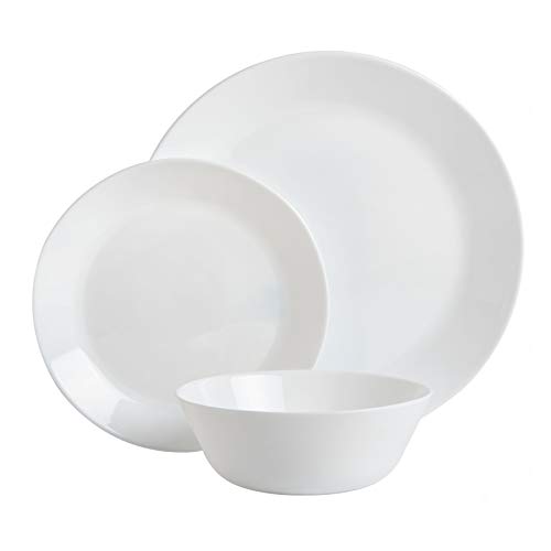 Gibson Home Ultra Break and Chip Resistant Dinnerware Set, Round: Service for 6 (18pcs), Opal Glass | The Storepaperoomates Retail Market - Fast Affordable Shopping