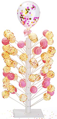 Nangor Wood Cake Pop Stand – 60 Hole Wooden Lollipop Holder Candy Table Display, Decorative Dessert Stand for Wedding Birthday Baby Shower Parties – Sturdy and Easy to Assemble | The Storepaperoomates Retail Market - Fast Affordable Shopping