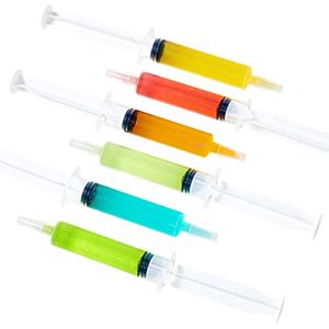 40 Pack Jello Shot Syringes,1.5 oz Jello Shot Syringe With Caps,Reusable Plastic Syringe for Jello Shots, Durable Jello Shot Containers for Party Halloween, Christmas, Thanksgiving