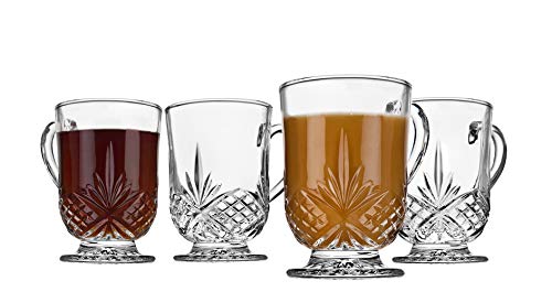 Godinger Coffee Mugs, Tea or Hot Water Glass Cups – Dublin Collection, Set of 4 | The Storepaperoomates Retail Market - Fast Affordable Shopping