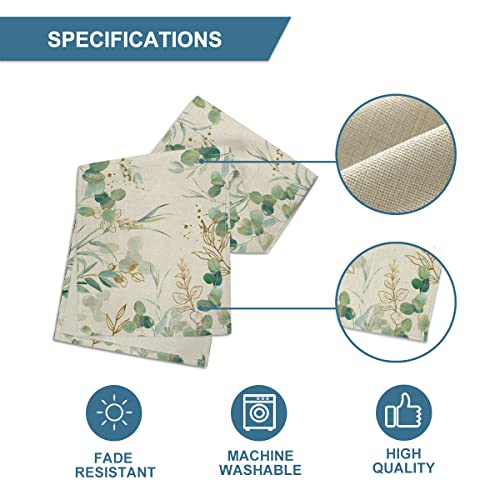 Artoid Mode Off White Greenery Eucalyptus Summer Table Runner, Spring Seasonal Anniversary Holiday Kitchen Dining Table Decoration for Indoor Outdoor Home Party Decor 13 x 72 Inch | The Storepaperoomates Retail Market - Fast Affordable Shopping