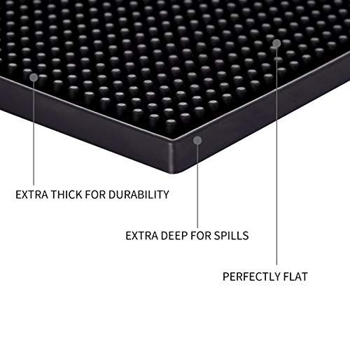 Bar Mat for Cocktail and Coffee Bar 6″ x 12″ Rubber Bar Service Spill Mat for Cocktail Bartender Coffee Bar or Countertop Mats Glass Drying Mat | The Storepaperoomates Retail Market - Fast Affordable Shopping