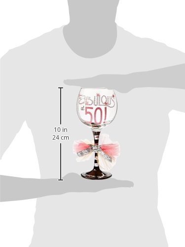 Mud Pie Fabulous at 50 Wine Glass | The Storepaperoomates Retail Market - Fast Affordable Shopping
