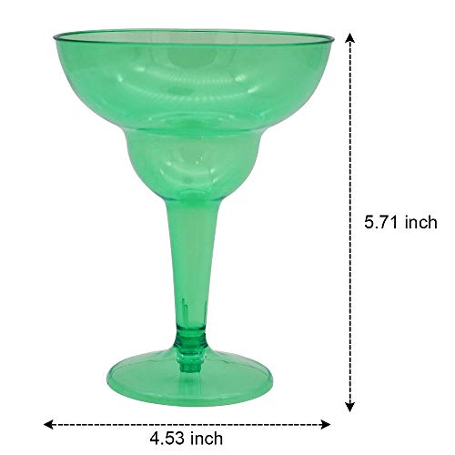 JOYIN 48 Packs Plastic Margarita Glasses Cups, 12 oz Assorted Colors Cocktail glasses for Cinco De Mayo Fiesta Party Decoration Neon Cocktail Cups, Mexican Theme for Carnivals, Dia De Muertos | The Storepaperoomates Retail Market - Fast Affordable Shopping