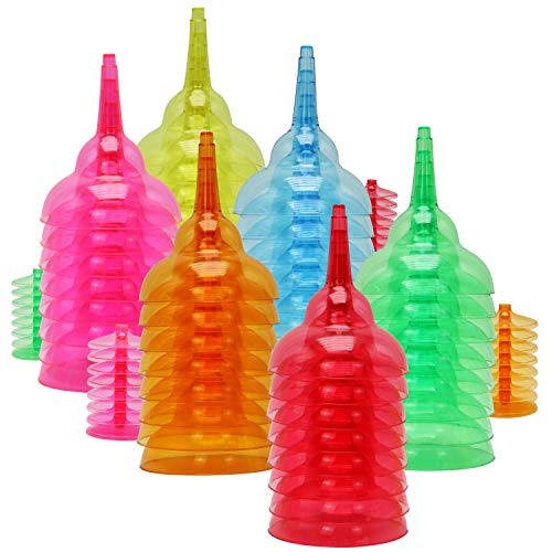 JOYIN 48 Packs Plastic Margarita Glasses Cups, 12 oz Assorted Colors Cocktail glasses for Cinco De Mayo Fiesta Party Decoration Neon Cocktail Cups, Mexican Theme for Carnivals, Dia De Muertos | The Storepaperoomates Retail Market - Fast Affordable Shopping