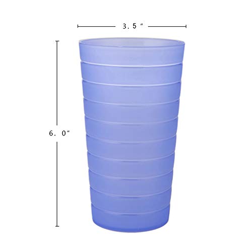AOYITE Plastic Tumblers Drinking Glasses Set of 12 | Break Resistant 22 oz Plastic Cups | 6 Assorted Colors Restaurant Quality | BPA Free | The Storepaperoomates Retail Market - Fast Affordable Shopping