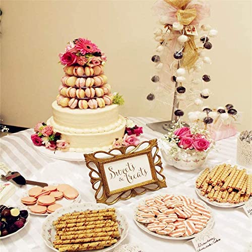 6 Tiers Round Macaron Tower Stand Cake Display Rack Cupcake Stand Desserts Display for Wedding Birthday Decor | The Storepaperoomates Retail Market - Fast Affordable Shopping