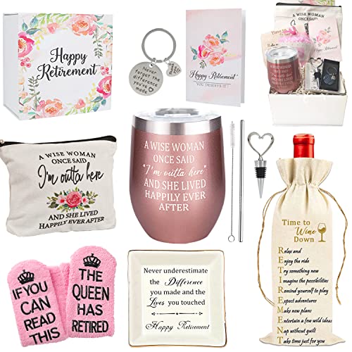 Urllinz Retirement Gifts for Women 2022 Funny-12 Pieces Female Retirement Gifts for Teacher Nurse,Gifts for Retirement Party Decorations,Happy Retired Gifts for Mom Grandma,Retired Gifts Present Ideas | The Storepaperoomates Retail Market - Fast Affordable Shopping