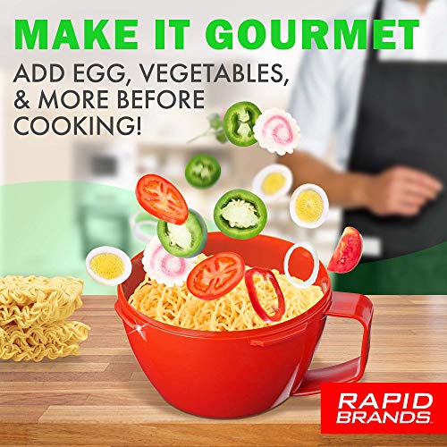 Rapid Cup Noodle/Soup Bowl | Microwave Soup & Noodles in Minutes | Perfect for Dorm, Small Kitchen, or Office | Dishwasher-Safe, Microwaveable, & BPA-Free | The Storepaperoomates Retail Market - Fast Affordable Shopping