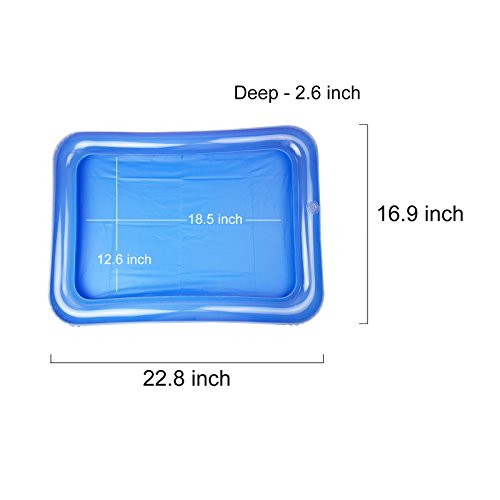 4-Pack Inflatable Ice Serving Bar Coolers for Parties, Salad BBQ Picnic Ice Food Drinks Buffet Server Tray for Indoor Outdoor Party | The Storepaperoomates Retail Market - Fast Affordable Shopping