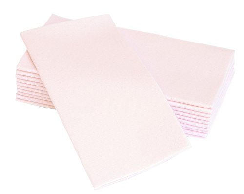 SimuLinen Colored Disposable Dinner Napkins – Decorative, Linen-Feel, Elegant & Cloth-Like – LIGHT PINK – Absorbent & Durable – Weddings, Parties and Holidays! – Perfect Size: 16″x16″ Box of 50 | The Storepaperoomates Retail Market - Fast Affordable Shopping