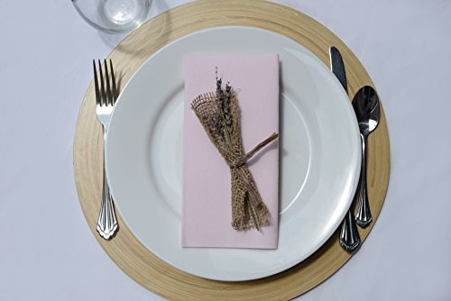 SimuLinen Colored Disposable Dinner Napkins – Decorative, Linen-Feel, Elegant & Cloth-Like – LIGHT PINK – Absorbent & Durable – Weddings, Parties and Holidays! – Perfect Size: 16″x16″ Box of 50 | The Storepaperoomates Retail Market - Fast Affordable Shopping