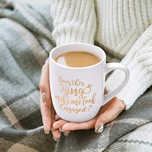 Funny Coffee Mug Does This Ring Make Me Look Engaged Coffee Mug Funny Mug Novelty Coffee Mug Gift for Women Men Engagement Anniversary Birthday Christmas | The Storepaperoomates Retail Market - Fast Affordable Shopping