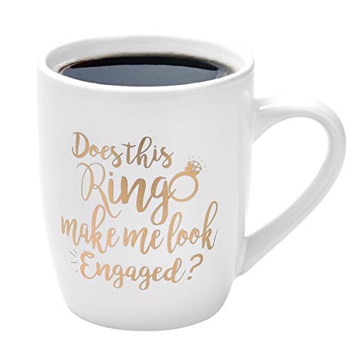 Funny Coffee Mug Does This Ring Make Me Look Engaged Coffee Mug Funny Mug Novelty Coffee Mug Gift for Women Men Engagement Anniversary Birthday Christmas | The Storepaperoomates Retail Market - Fast Affordable Shopping