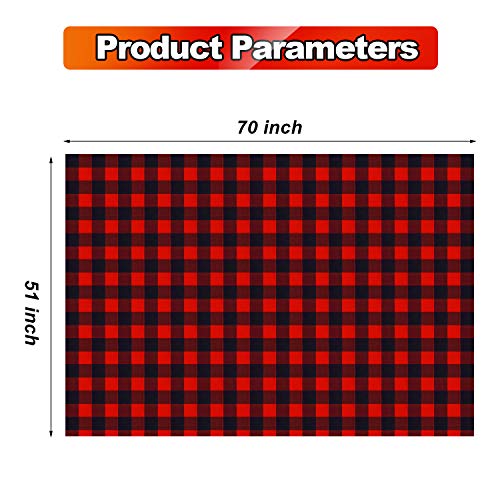 Plastic Buffalo Plaid Tablecloth Red and Black Buffalo Check Tablecloth Picnic Tablecloth Holiday Cottage Decor Tablecloth for Christmas Thanksgiving Party Favors Supplies (3) | The Storepaperoomates Retail Market - Fast Affordable Shopping