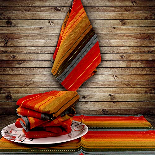 Urban Villa Kitchen Towels Cuisine stripes Premium Quality 100% Cotton Dish Towels Mitered Corners Ultra Soft (Size: 20X30 Inch) Red Multi Highly Absorbent Bar Towels & Tea Towels – (Set of 6) | The Storepaperoomates Retail Market - Fast Affordable Shopping