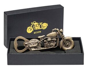 Unique Motorcycle Beer Gifts for Men Vintage Motorcycle Bottle Opener, Fathers Day Gift Birthday Christmas Gift for Him Dad Husband Grandpa Boyfriend
