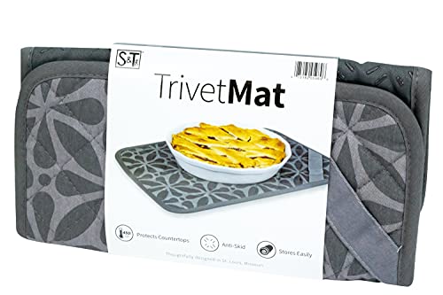 Envision Home Heat-Resistant Printed Trivet Mat – 11″ x 17″, Grey Print | The Storepaperoomates Retail Market - Fast Affordable Shopping