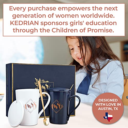 KEDRIAN Mr And Mrs Mug Set, Best Wedding Gifts For Couple Gifts For Newlyweds, Mr And Mrs Gifts, Engagement Gifts For Couples Anniversary, His And Her Gifts For Couples, Wedding Mugs, Marriage Gifts | The Storepaperoomates Retail Market - Fast Affordable Shopping