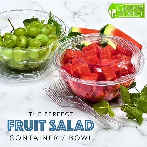 Green Direct Disposable Salad Bowls With Lids – 32 oz. Salad Container For Lunch Container With Lid / Clear Plastic Bowls Large Containers / Serving Bowl Mixing Bowl Pack of 50 | The Storepaperoomates Retail Market - Fast Affordable Shopping