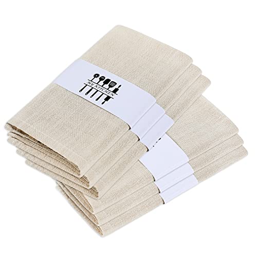 Rustic Natural Washable Cotton Linen Napkin Set, Soft Comfortable and Reusable Linen Dinner Napkins Cloth for Wedding Celebration and Party Decor, Set of 6, Beige | The Storepaperoomates Retail Market - Fast Affordable Shopping