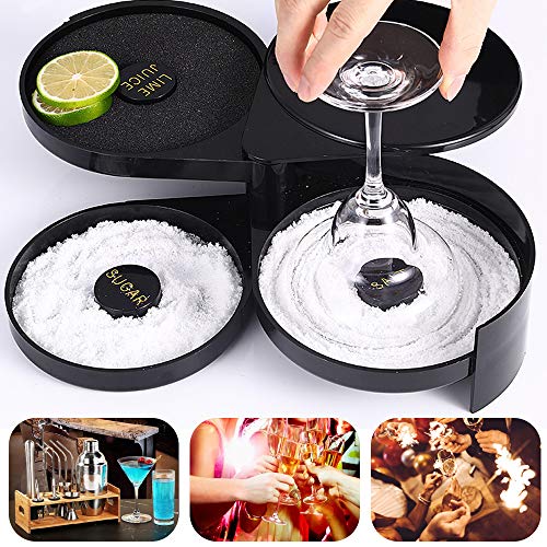 3-Tier Bar Juice Cocktail Seasoning Box Rimmers Bartender Tool Jewelry Storage Box Sugar Salt Rimmer for Bar Party | The Storepaperoomates Retail Market - Fast Affordable Shopping