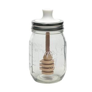 Mason Craft & More Glass Tableware Collection, HONEY JAR, Clear