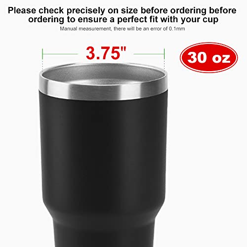 30 oz Tumbler Lids, Fits for 30Oz YETI Rambler, Ozark Trail and More, Koodee 2 Pack Spill-proof Lids,Covers for 30 Ounce Tumbler,Cup (Black) | The Storepaperoomates Retail Market - Fast Affordable Shopping