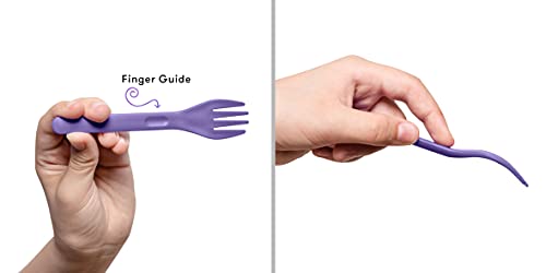 OmieBox Kids Utensils Set with Case – 2 Piece Plastic, Reusable Fork and Spoon Silverware with Pod for Kids, Travel, Lunch Boxes (Lilac) | The Storepaperoomates Retail Market - Fast Affordable Shopping