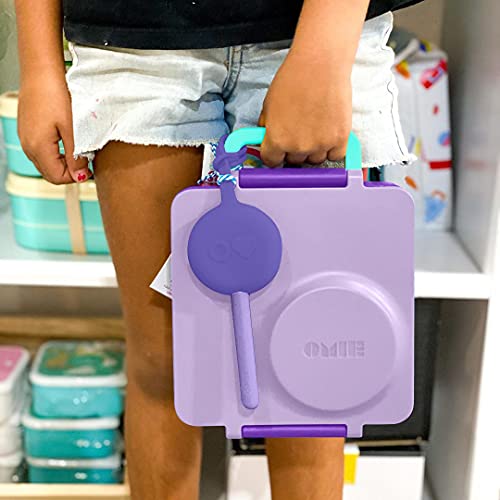 OmieBox Kids Utensils Set with Case – 2 Piece Plastic, Reusable Fork and Spoon Silverware with Pod for Kids, Travel, Lunch Boxes (Lilac) | The Storepaperoomates Retail Market - Fast Affordable Shopping