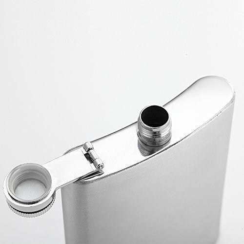 6 Pcs 8 oz Hip Stainless Steel Flask & Funnel Set by QLL, Easy Pour Funnel is Included, Great Gift | The Storepaperoomates Retail Market - Fast Affordable Shopping